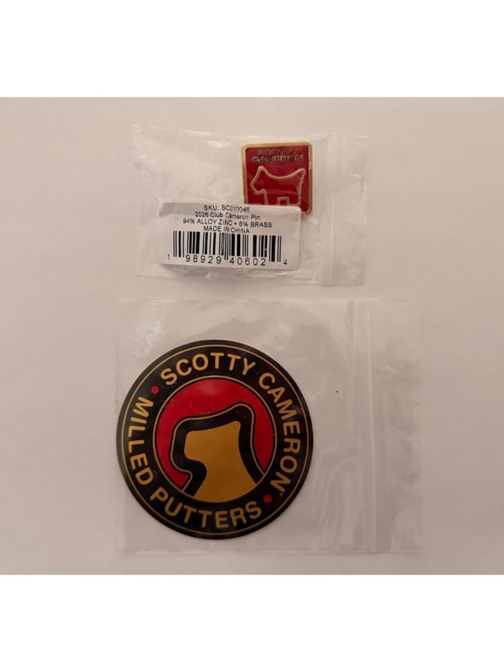 New Scotty Cameron 2026 Club Cameron - Sticker and Pin Only
